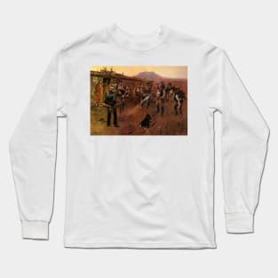 “The Tenderfoot” by Charles M Russell Long Sleeve T-Shirt